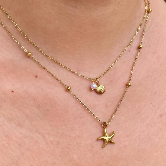 Charming 14K Gold Plated Shell Necklace for Women - Ideal Gift for Any Occasion - Picture 5 of 7